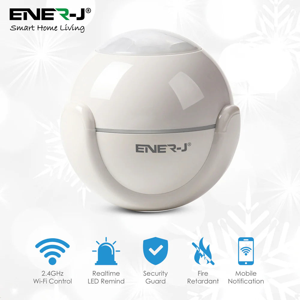 Ener-j SHA5266-4 Smart WiFi Wireless Eyeball shape PIR Sensor Pack of 4