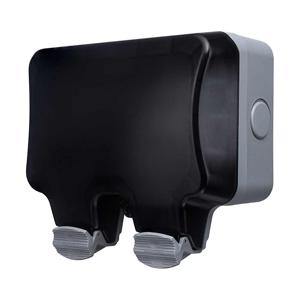 Ener-j SHA5275 Smart WiFi Weatherproof 13A Twin Wall Sockets with 1 USB Port (IP55)