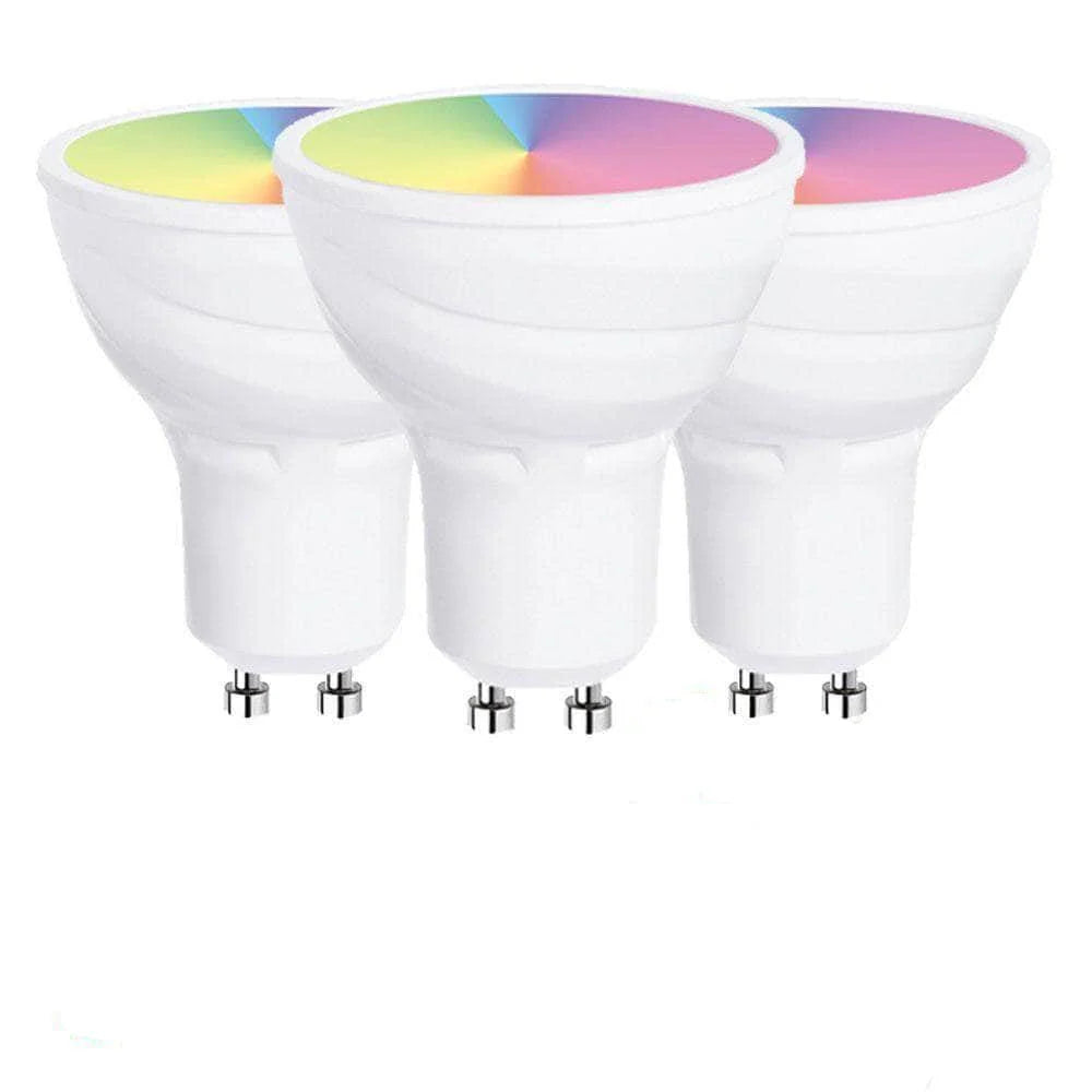 Ener-j SHA5286-3 Smart WiFi GU10 LED Lamp 5W, RGB+W+WW, Dimmable Pack of 3