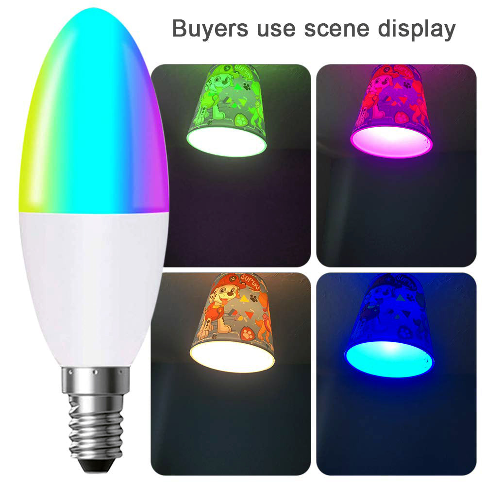Ener-j SHA5287-3 Smart WiFi E14 LED Candle Bulb 4.5W, RGB+W+WW, Dimmable Pack of 3