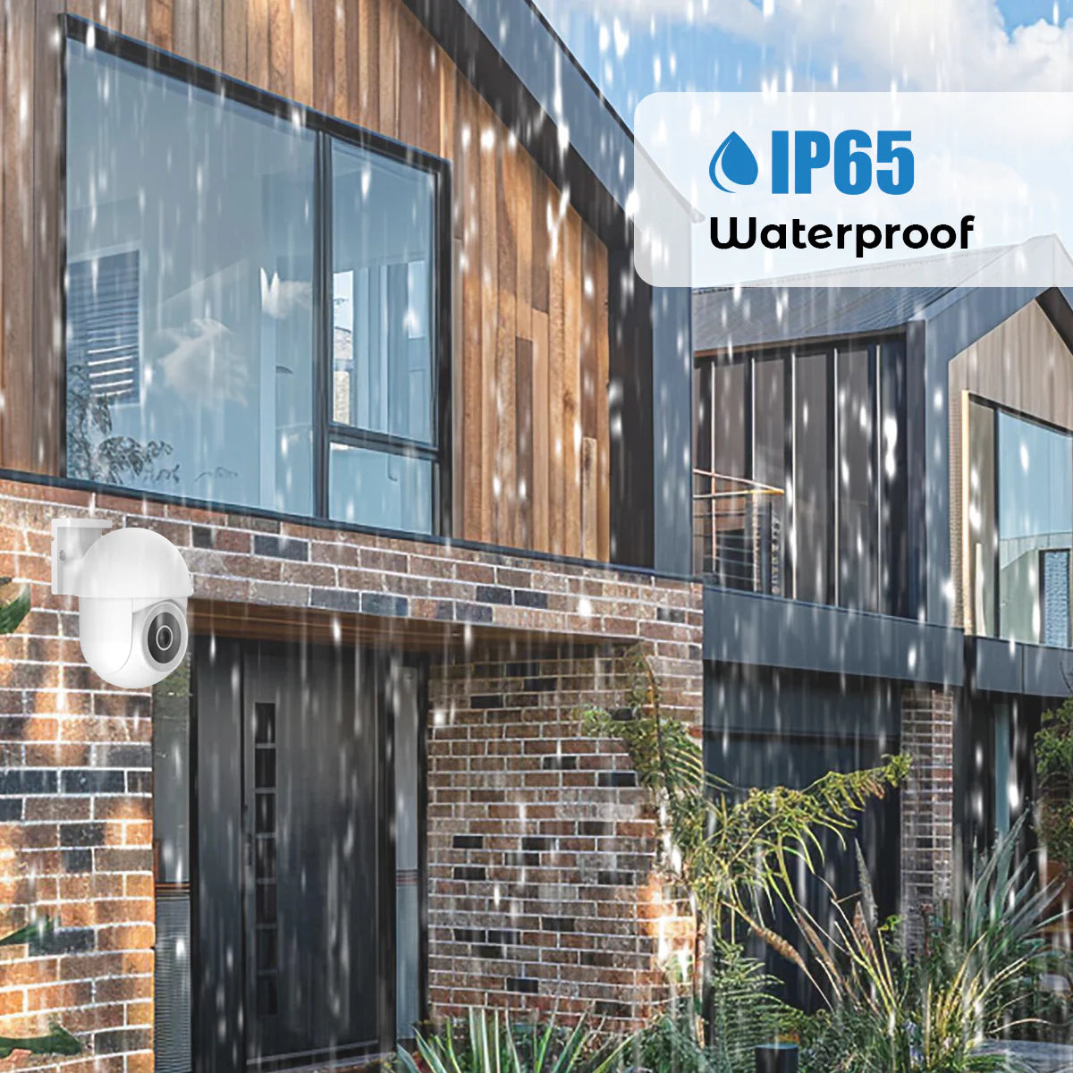 Ener-j SHA5295 Smart WiFi Dome Outdoor IP Camera, IP65