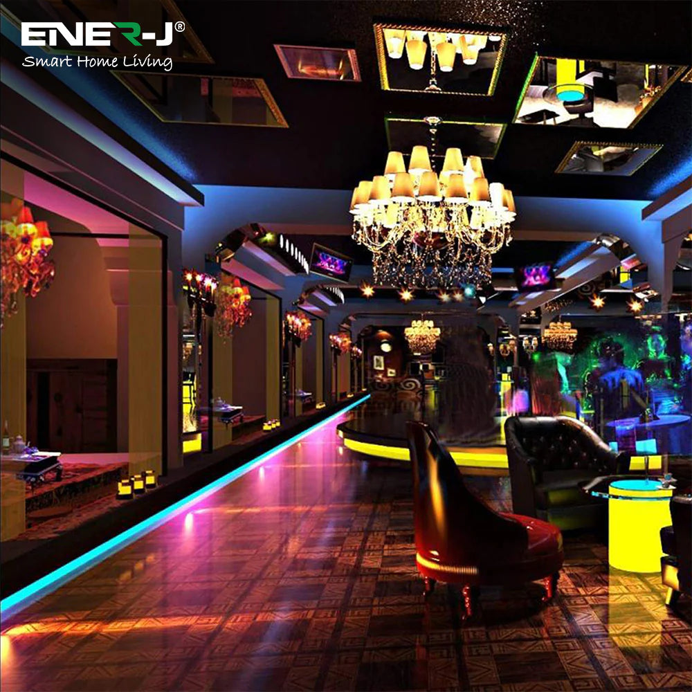 Ener-j SHA5297X Smart WiFi RGB LED Neon Strip Kit 12V, 3 meters, IP65