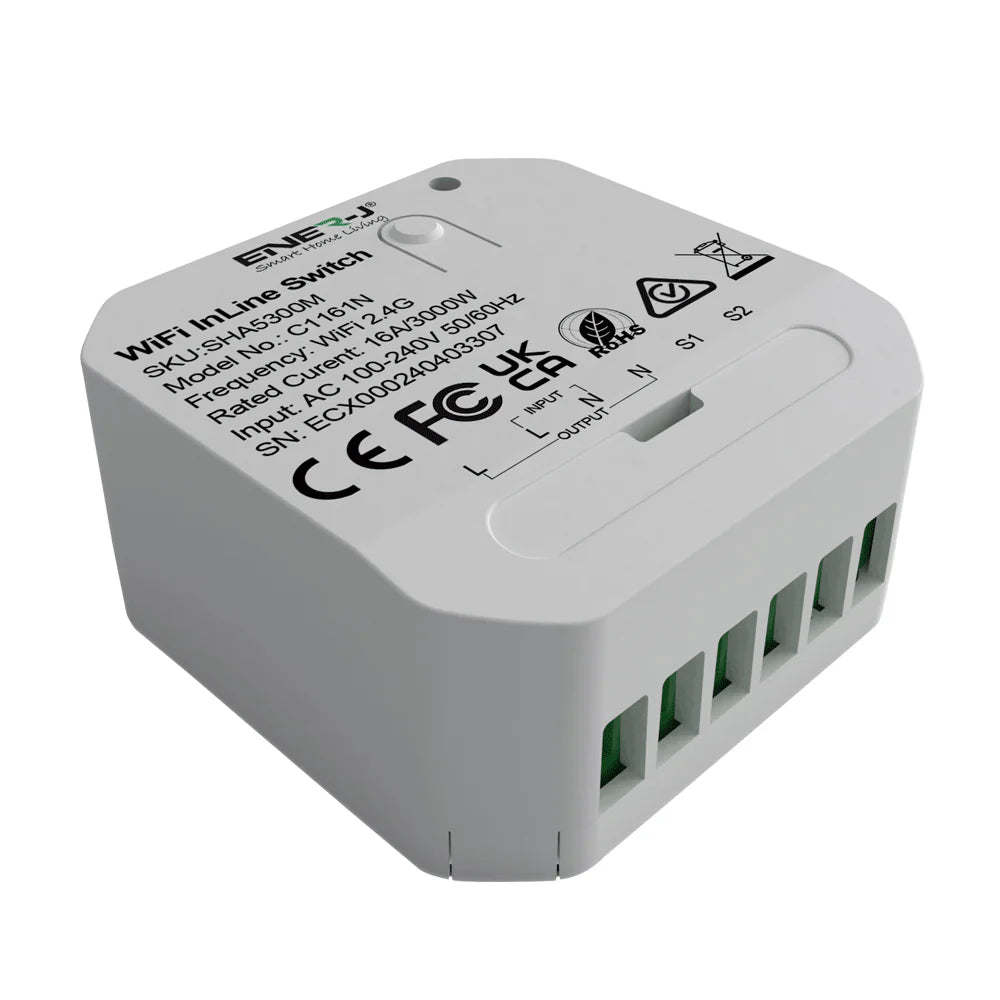 Ener-j SHA5300M 13A WiFi + BLE Inline switch