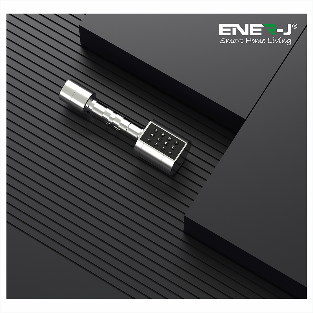 Ener-j SHA5349 Smart Adjustable Cylinder Bluetooth Doorlock with fingerprint and digital keypad unlocking
