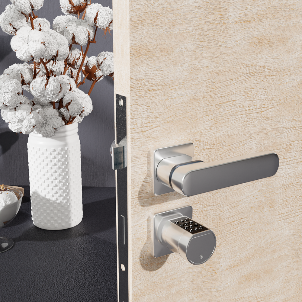 Ener-j SHA5349 Smart Adjustable Cylinder Bluetooth Doorlock with fingerprint and digital keypad unlocking