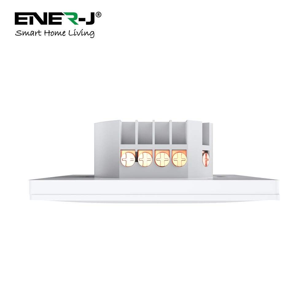 Ener-j SHA5352 2 Gang Smart Push Button Mechanical Light Switch, No Neutral Needed, APP & Voice Control