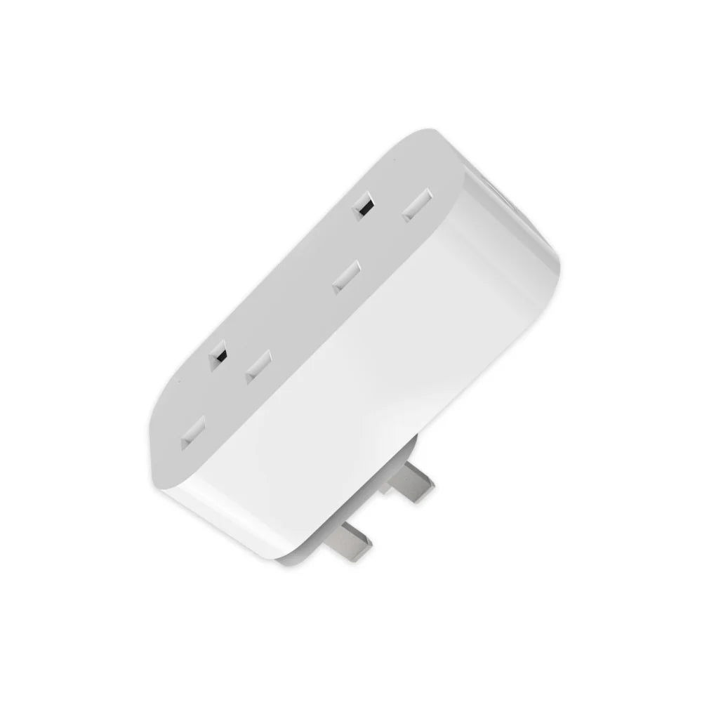 Ener-j SHA5354 13A WiFi Dual Smart Plug, UK BS Plug, With Energy Monitor