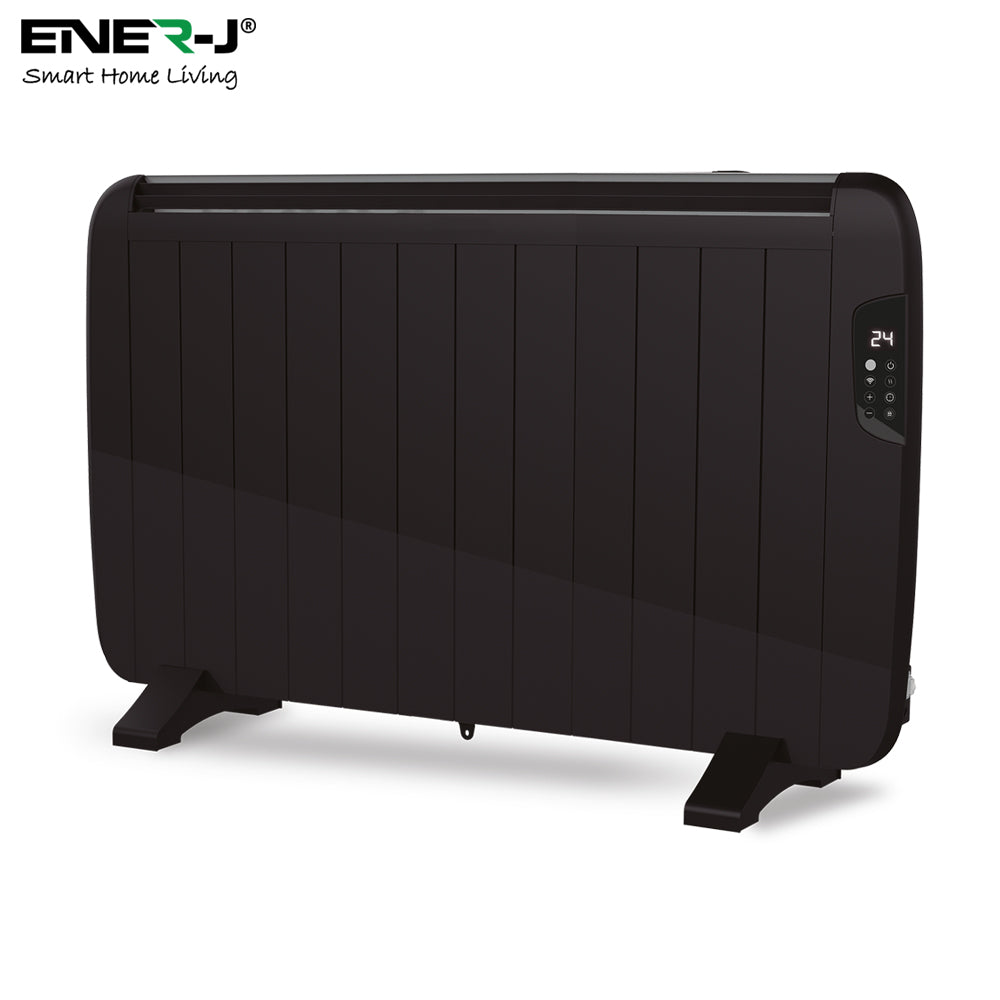 Ener-j SHA5355B Smart WiFi Radiator Heater 2000W, Black Body (1000x585x55mm)
