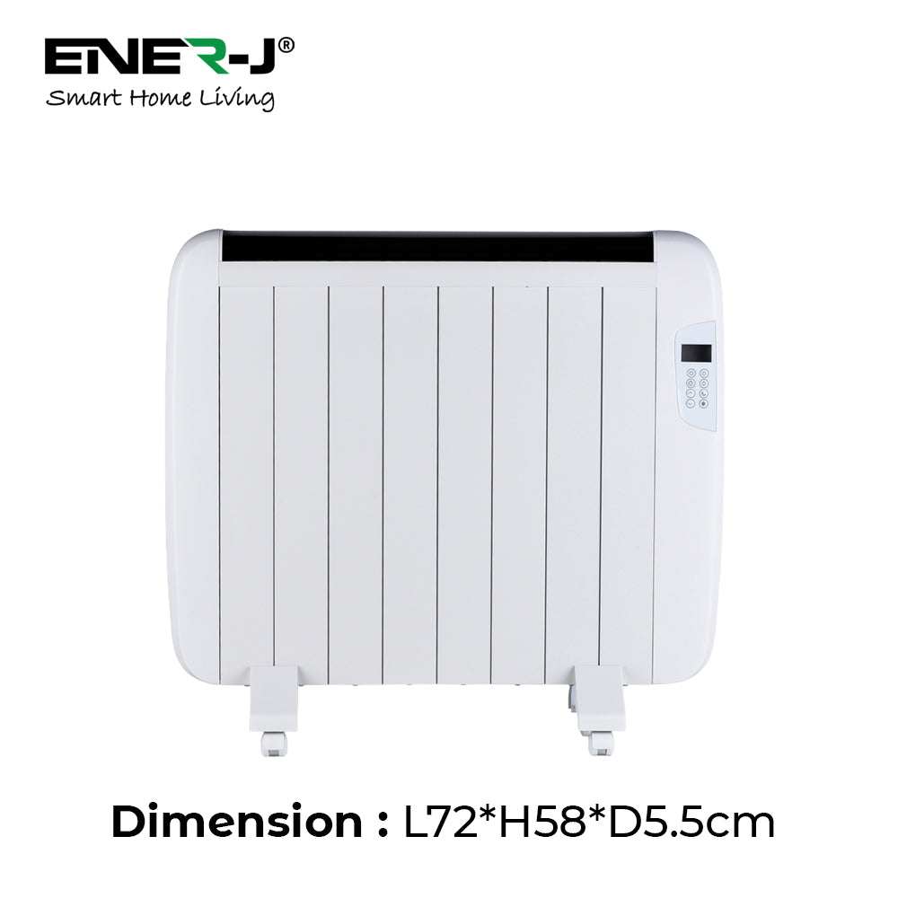 Ener-j SHA5360 Smart WiFi Radiator Heater 1200W, White Body (720x580x55mm)