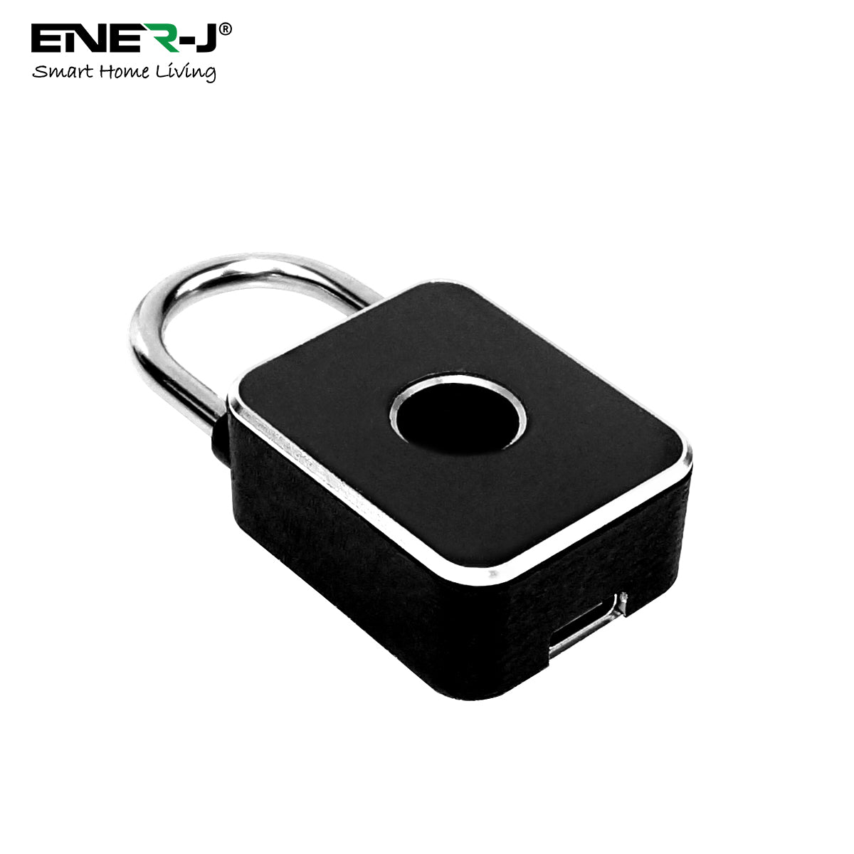 Ener-j SHA5362 Smart Padlock, Works with fingerprint, Passcodes, APP control (Bluetooth), IP65