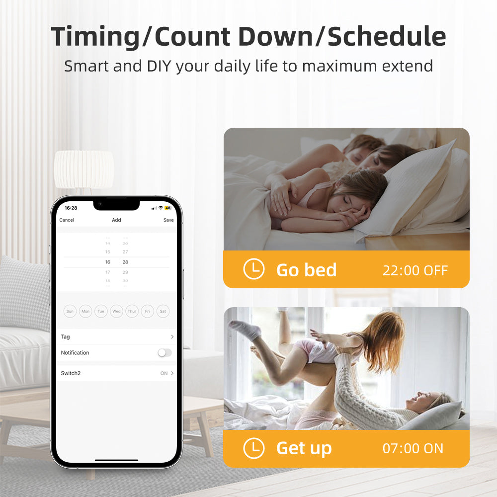 Ener-j SHA8009 Smart WiFi+BLE 2CH Light Switch Module (Max 2 x 150W). Dimmable