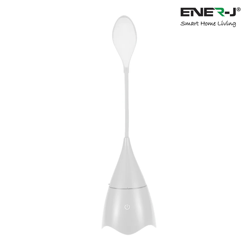 Ener-j T11A LED Table Lamp with Bluetooth Speaker - White
