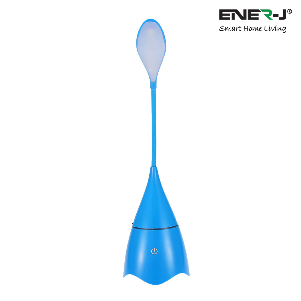 Ener-j T11C LED Table Lamp with Bluetooth Speaker - Blue