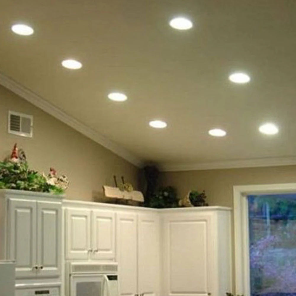 Ener-j T121 24W Recessed Round LED Mini Panel 280mm diameter (Hole Size 265mm), 3000K Pack of 2