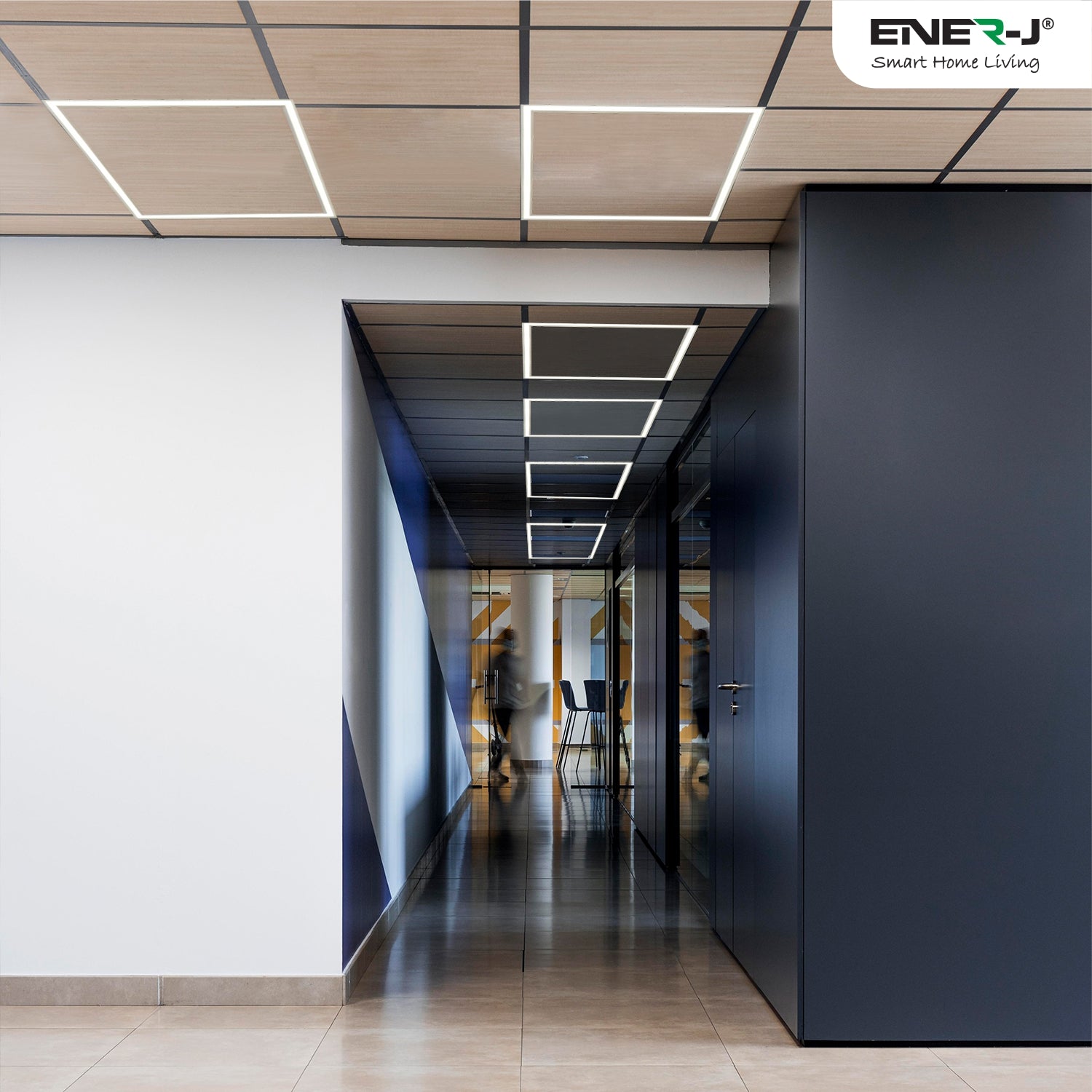 Ener-j T162 LED Borderline Panel 60x60 40W 4000 Lumens, CCT Switchable (6500K-4000K-3000K) Pack of 2