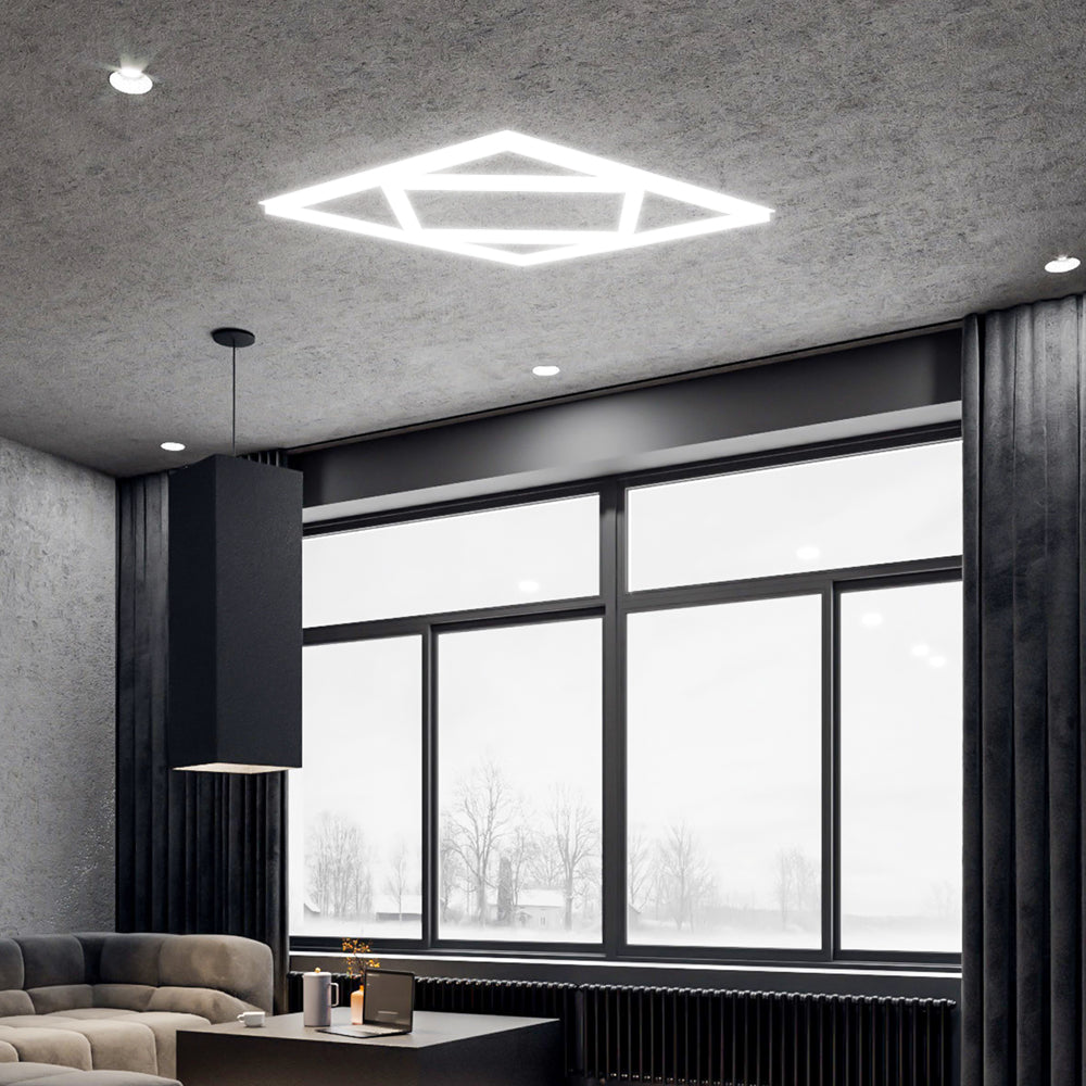 Ener-j T200 Diamond Square Borderline LED Panel, 600x600mm 40W 4000 Lumens, 6000K Pack of 2