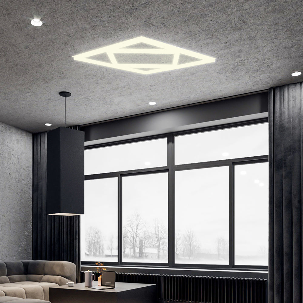 Ener-j T200NW Diamond Square Borderline LED Panel, 600x600mm 40W 4000 Lumens, 4000K Pack of 2