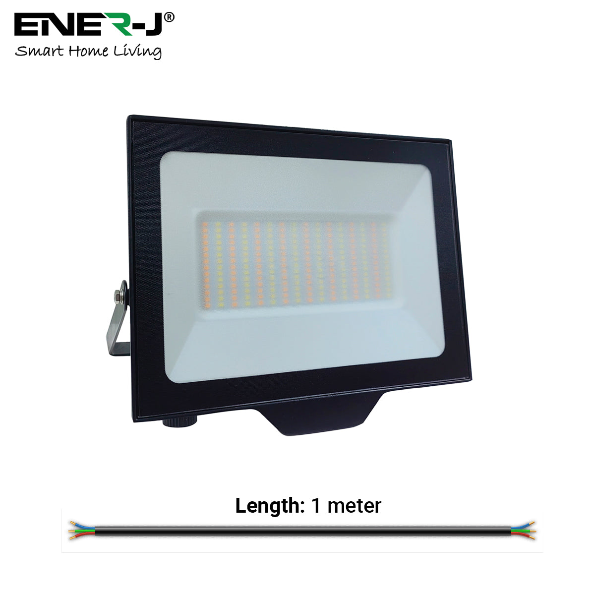 Ener-j T210XN 100W LED Floodlights With CCT Switchable & PIR ready (not included), 9000 Lm, IP65