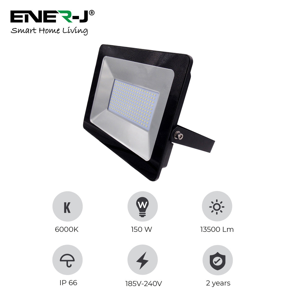 Ener-j T236 LED SMD Non PIR Floodlight IP65 150W 12000Lm, 6000K