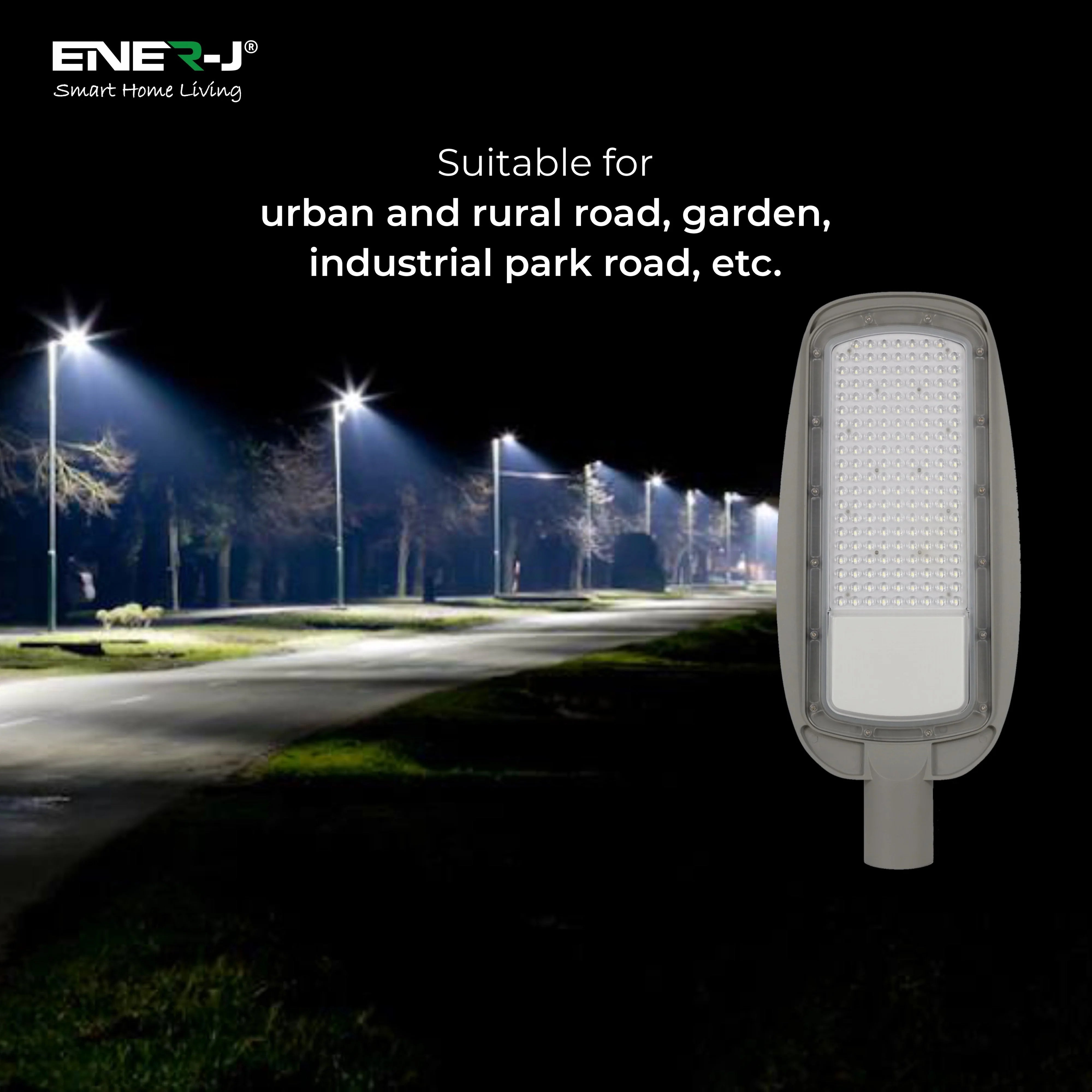 Ener-j T352 150W LED Streetlights, AC185-265V, 120Lm/W, 6000K
