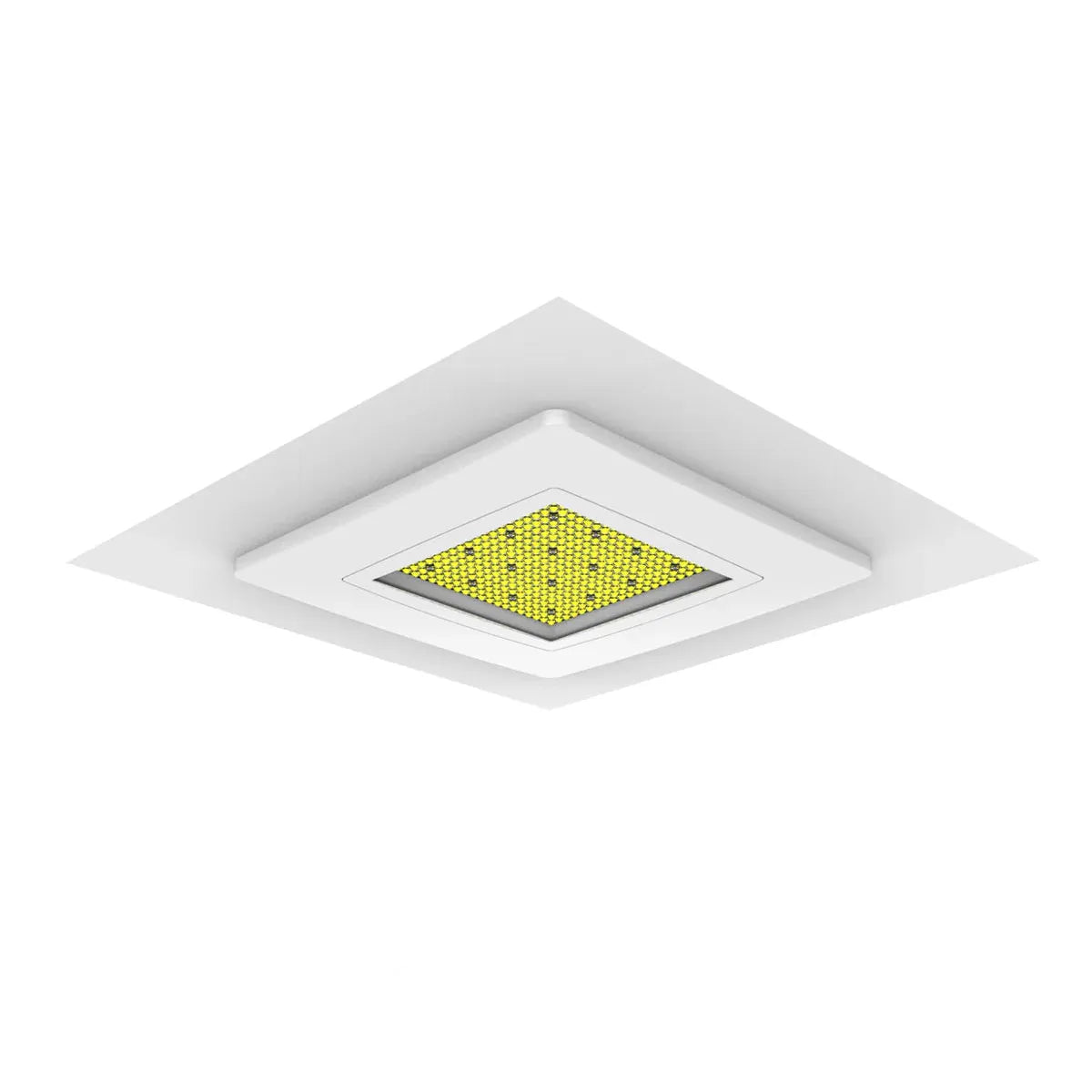 Ener-j T386 150W Premium Canopy Lights with 140 Lm/W & Dimmable Lifud Driver, Size 400x400mm, IP65 & IK08, Includes Recessed Mounting Kit & Surface Bracket installation, 5700K