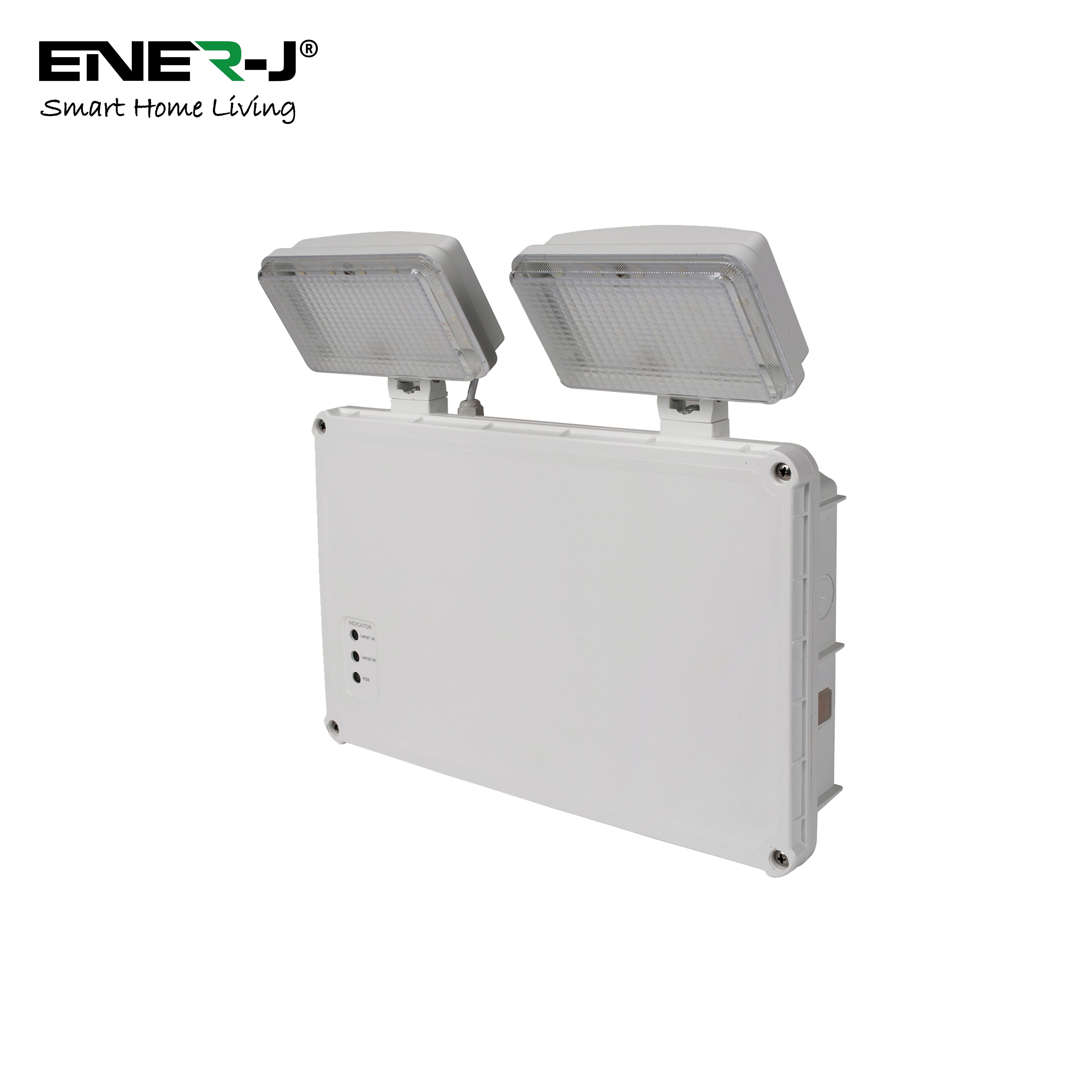 Ener-j T414 3W Twin Emergency Non-Maintained Outdoor IP65 LED Spot Light 6000K