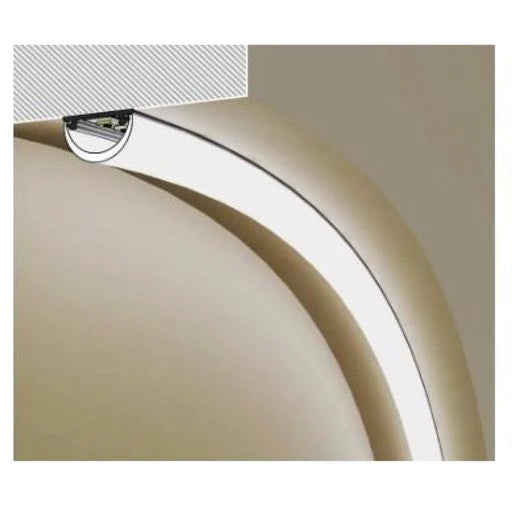 Ener-j T463 Bendable Aluminum Profile with Frosty Cover & clips in a kit, 1 meter