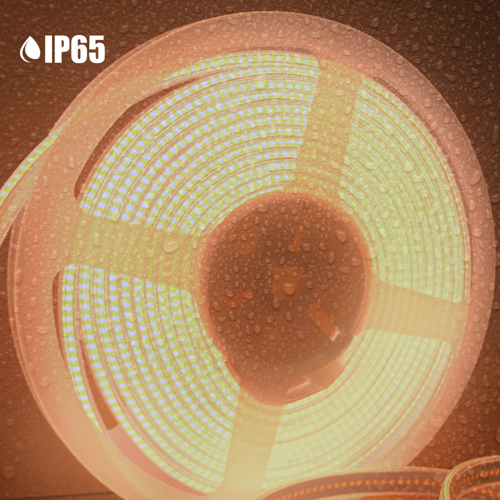 Ener-j T482 24V COB LED Strip Lights with 320 LEDs/M, 10W/M, 1100lm/M, CRI 90-92, 5m Roll, 3000K, IP65
