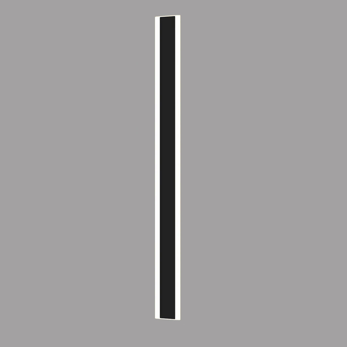 Ener-j T485 100 x 8 cms size Outdoor Acrylic Black Wall Lights, 18W Waterproof IP65 Warm White