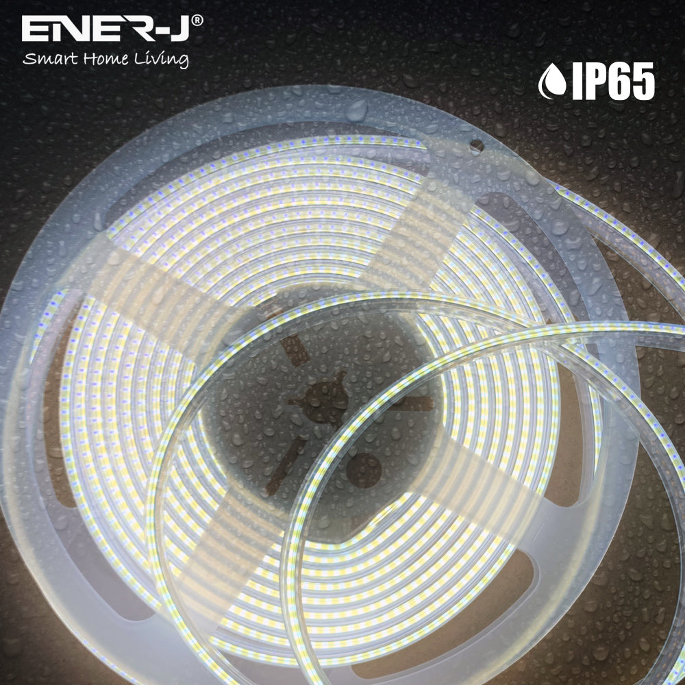 Ener-j T489 24V COB LED Strip Lights with 320 LEDs/M, 10W/M, 1020lm/M, CRI 90-92, 30m Roll, 6000K, IP20