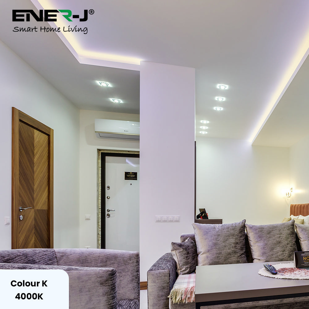 Ener-j T490 24V COB LED Strip Lights with 320 LEDs/M, 10W/M, 1020lm/M, CRI 90-92, 30m Roll, 4000K, IP20