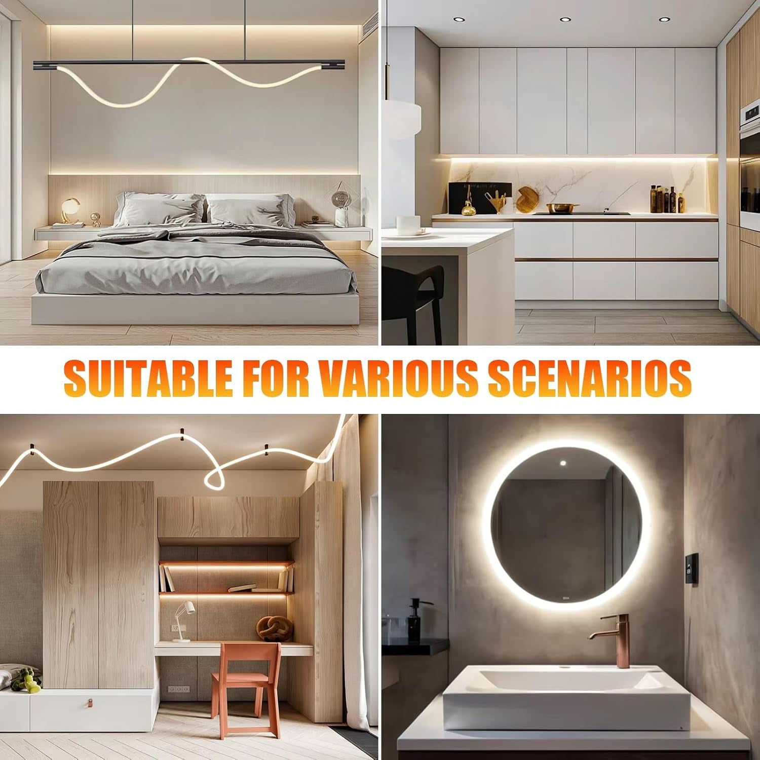 Ener-j T494 5 Meters RGBIC Digital 16mm Big Rope Light Kit with Remote & APP control