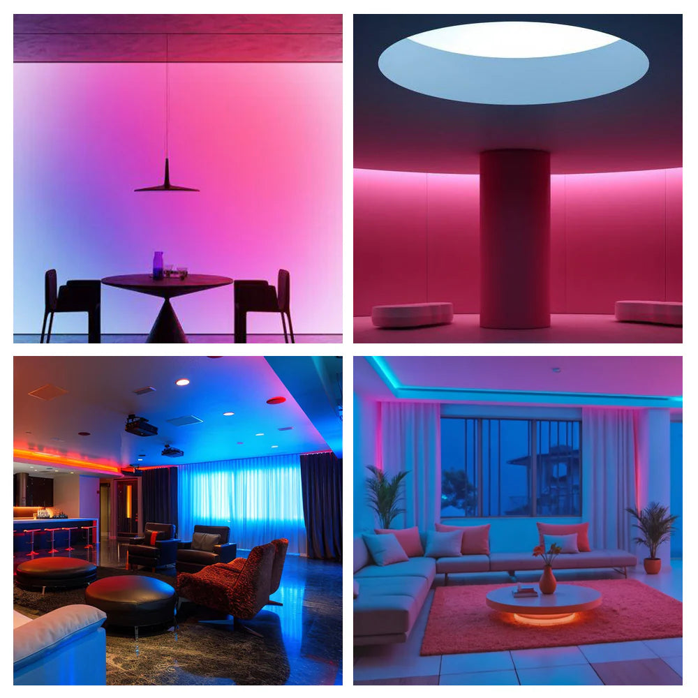 Ener-j T498 Smart Plug & Play Digital RGB COB LED Strip Light Kit 5 Metres 576 LEDs/M WiFi APP & Remote Control Works with Alexa & Google Assistant