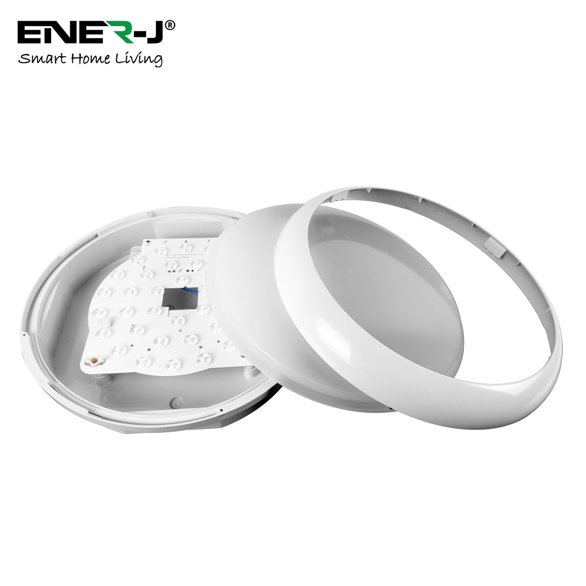 Ener-j T561 9 in 1 LED Bulkheads with Power Switchable (12W-15W-18W) and CCT Switchable, Size: 320mm, IP65 & IK10