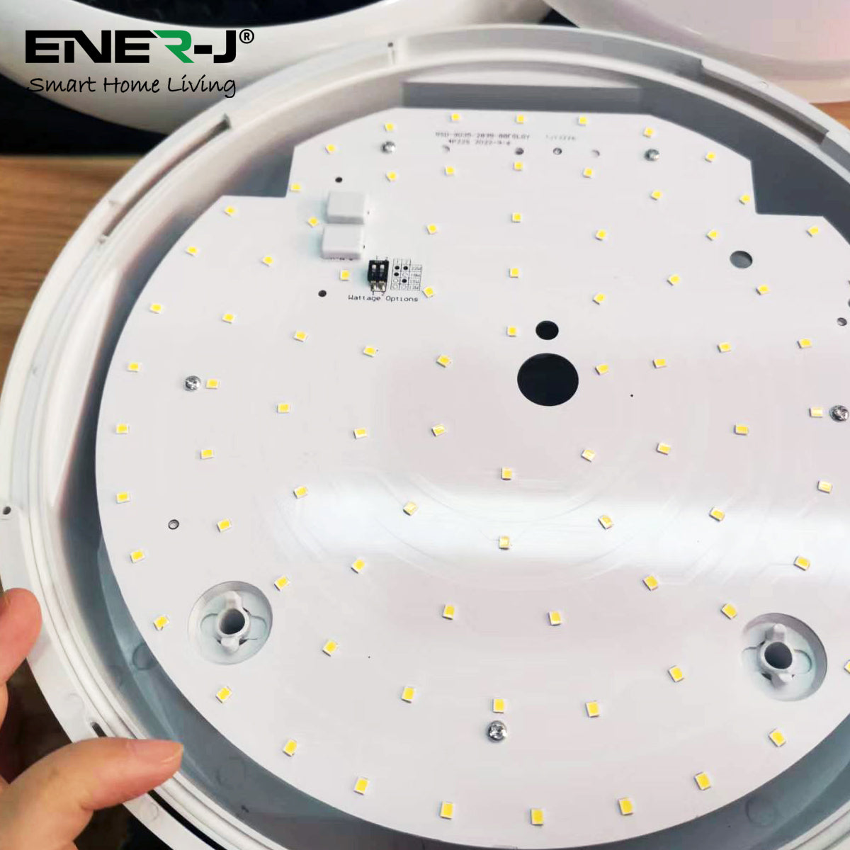 Ener-j T561 9 in 1 LED Bulkheads with Power Switchable (12W-15W-18W) and CCT Switchable, Size: 320mm, IP65 & IK10