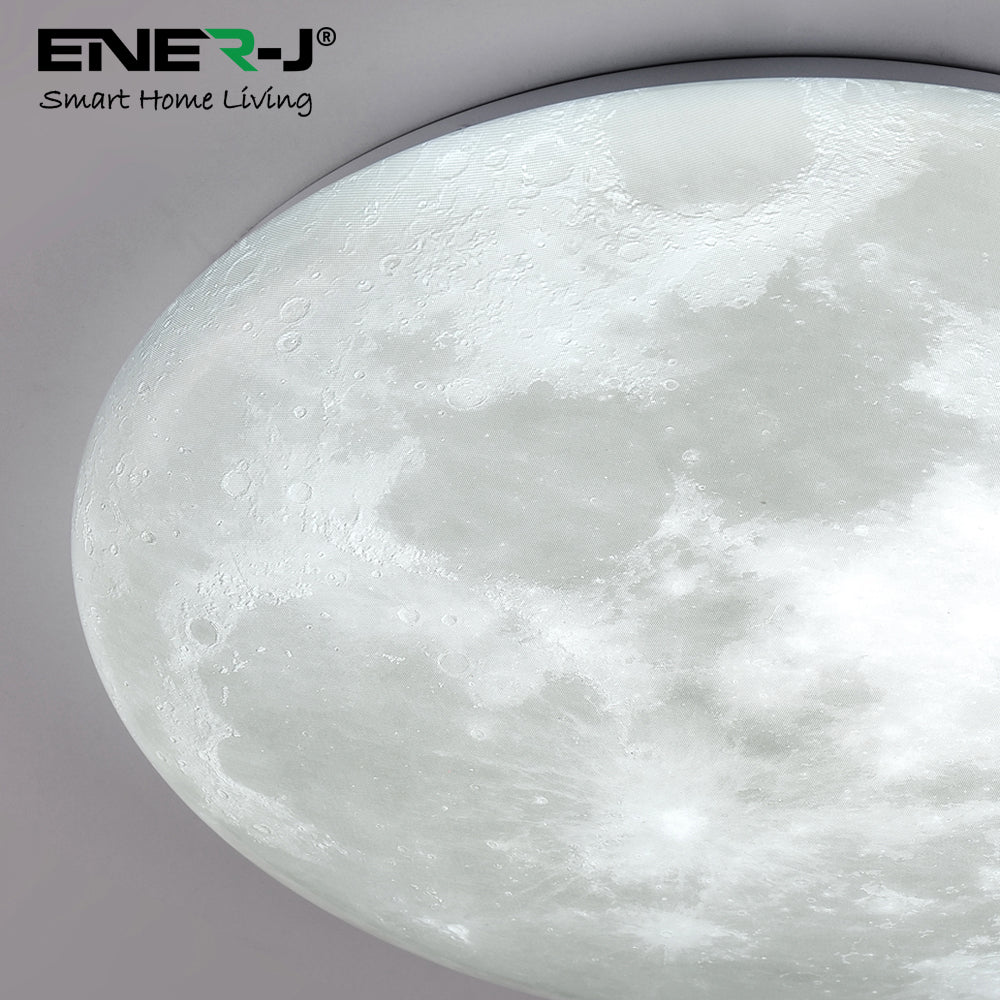 Ener-j T599 72W Double layer Moon Ceiling/Wall Light, CCT & Dimming through Remote, IP20