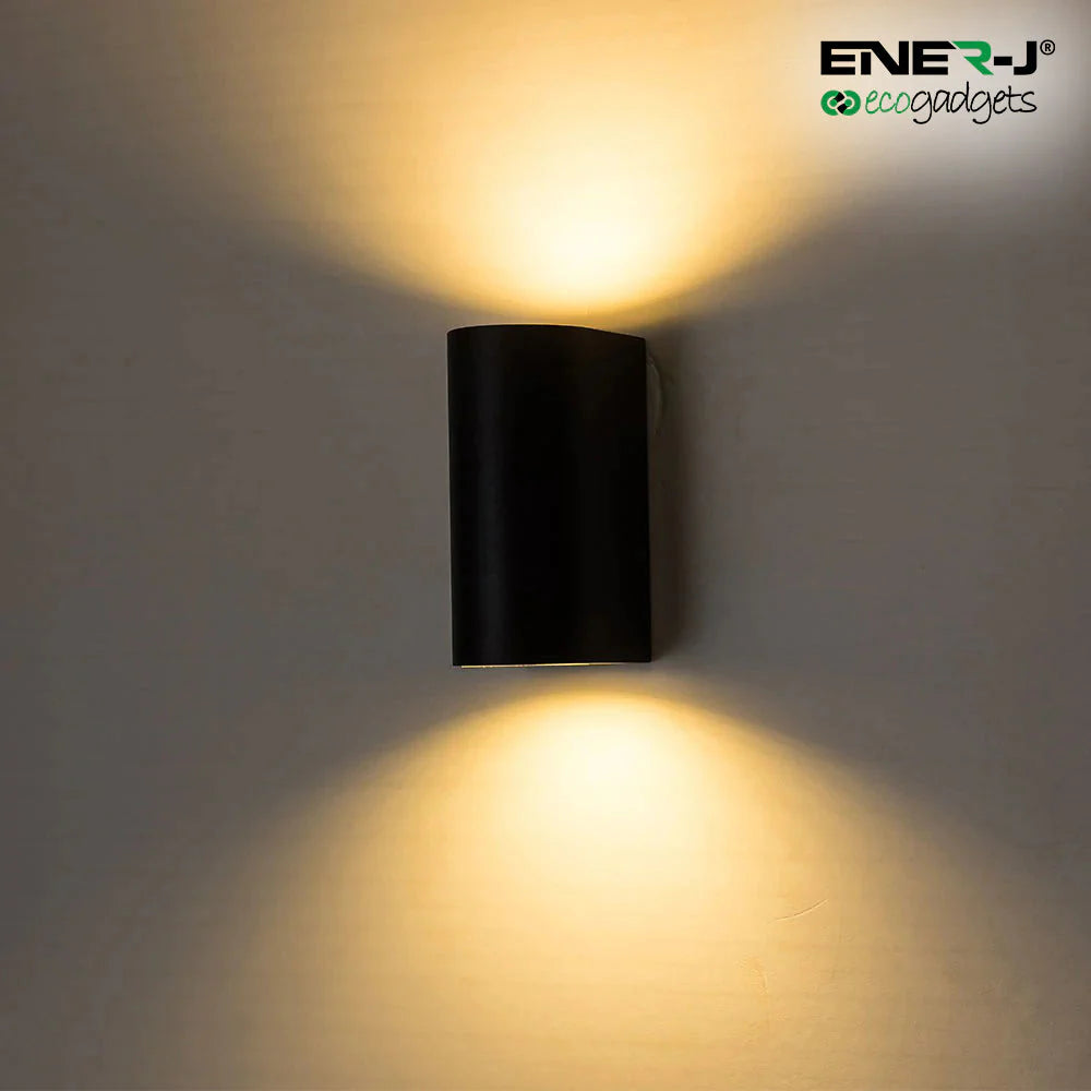 Ener-j T703 Up-Down GU10 Fitting Wall Light Black Housing