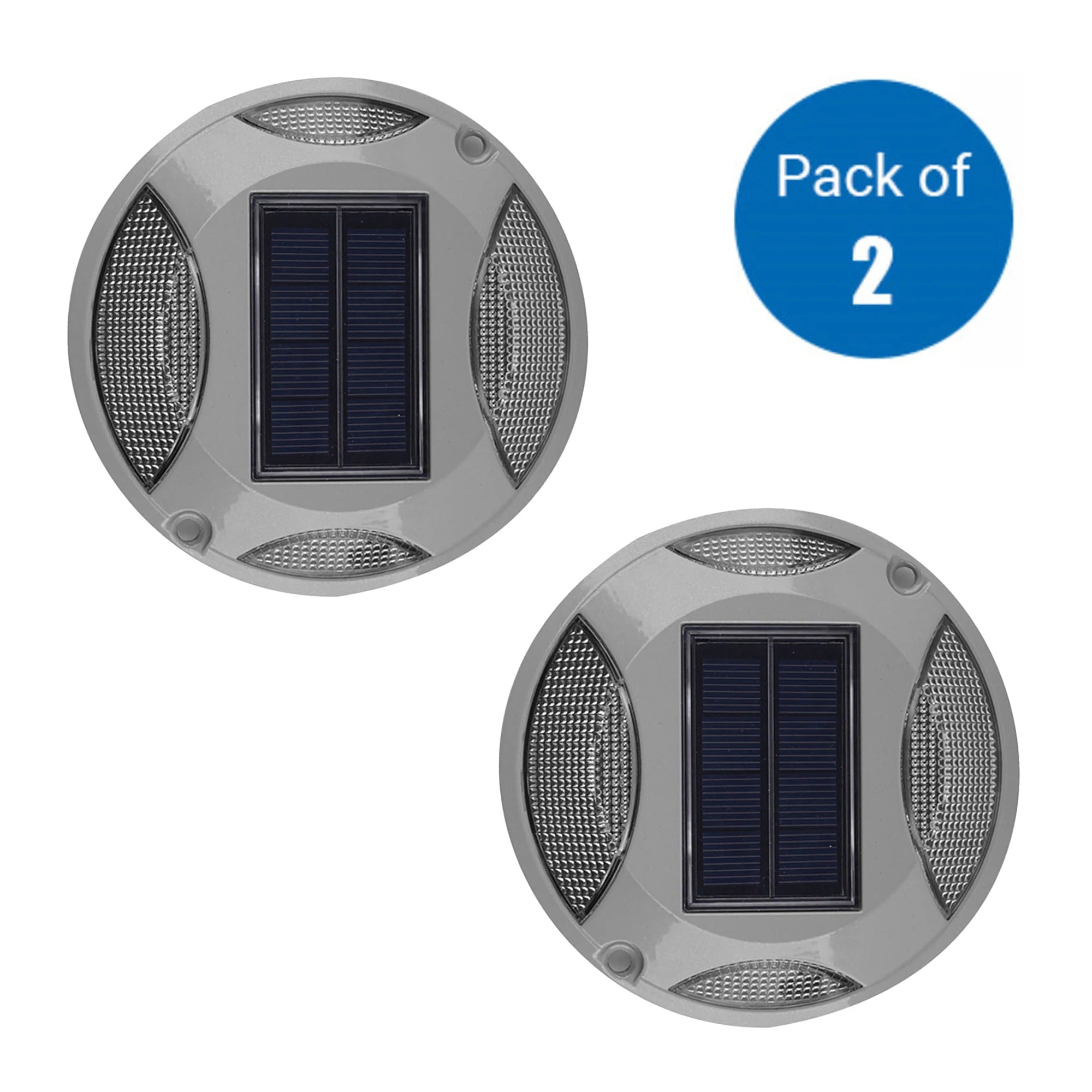 Ener-j T723-2 Solar Fence/Step Light CCT 6000K+BLUE Pack of 2
