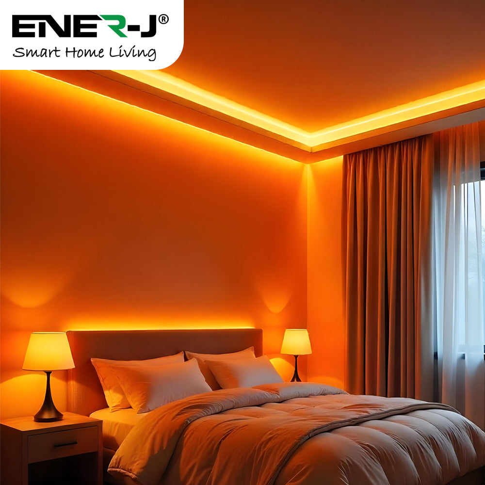 Ener-j T835 18mm x 5.9mm Bendable Aluminum Profile with PC Cover - 1m Length Kit (0.9mm Thickness) Pack of 2