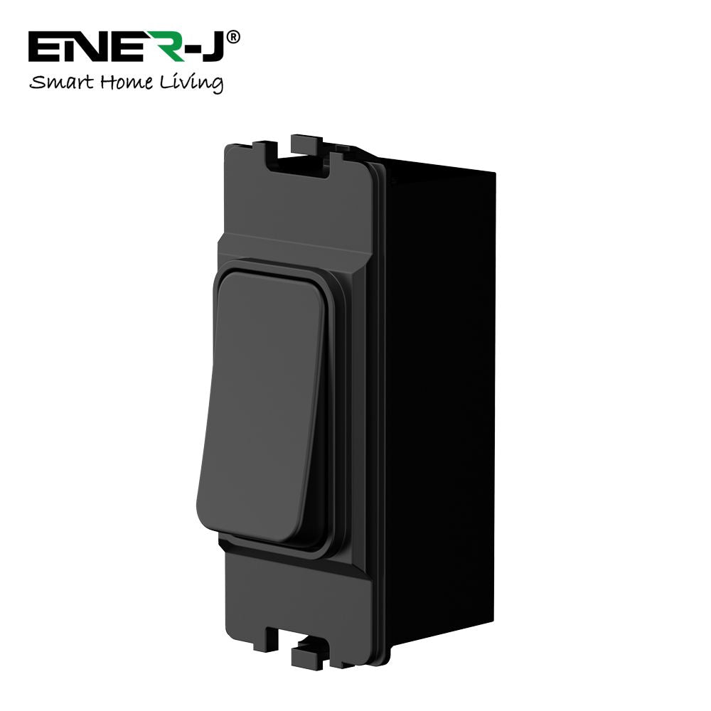Enerj WS1070B Wireless Kinetic 1 Gang Switch MK Logic Style Black