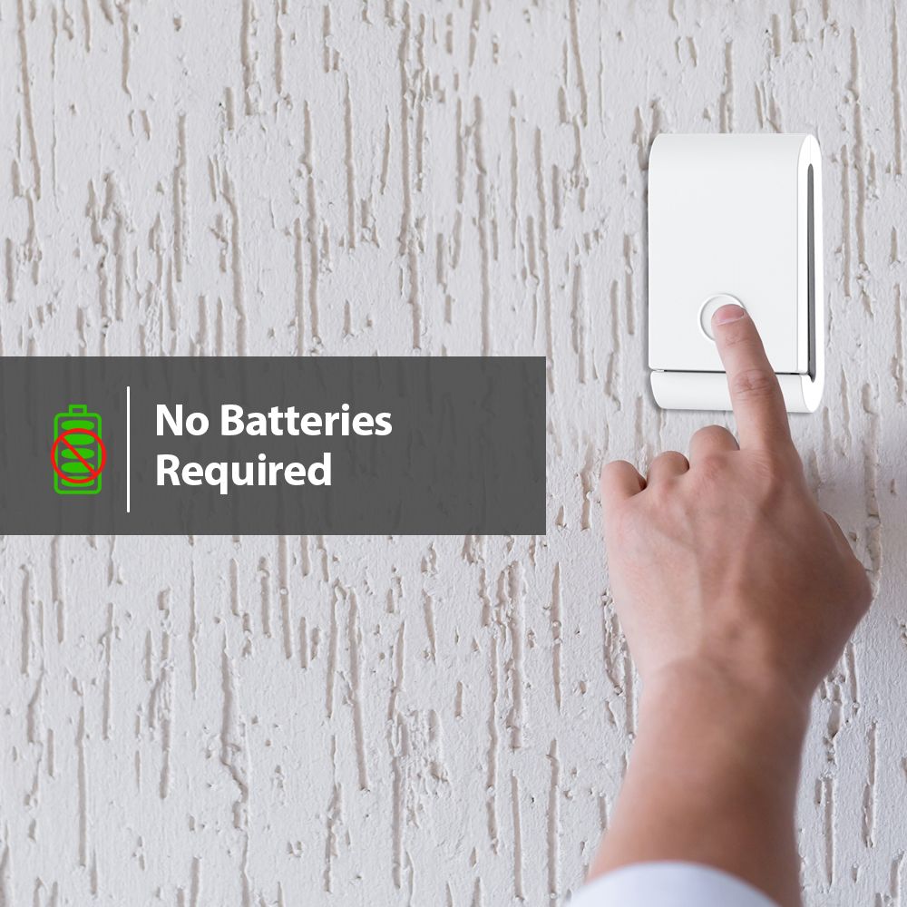 Enerj WS1077 Wireless Kinetic Doorbell and Chime