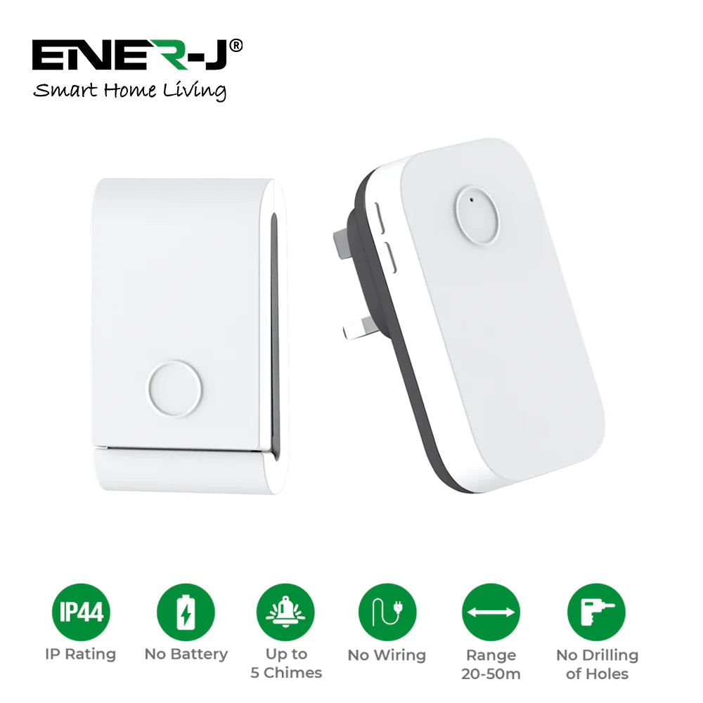 Enerj WS1078 Additional Chime for the WS1077 Wireless Kinetic Doorbell