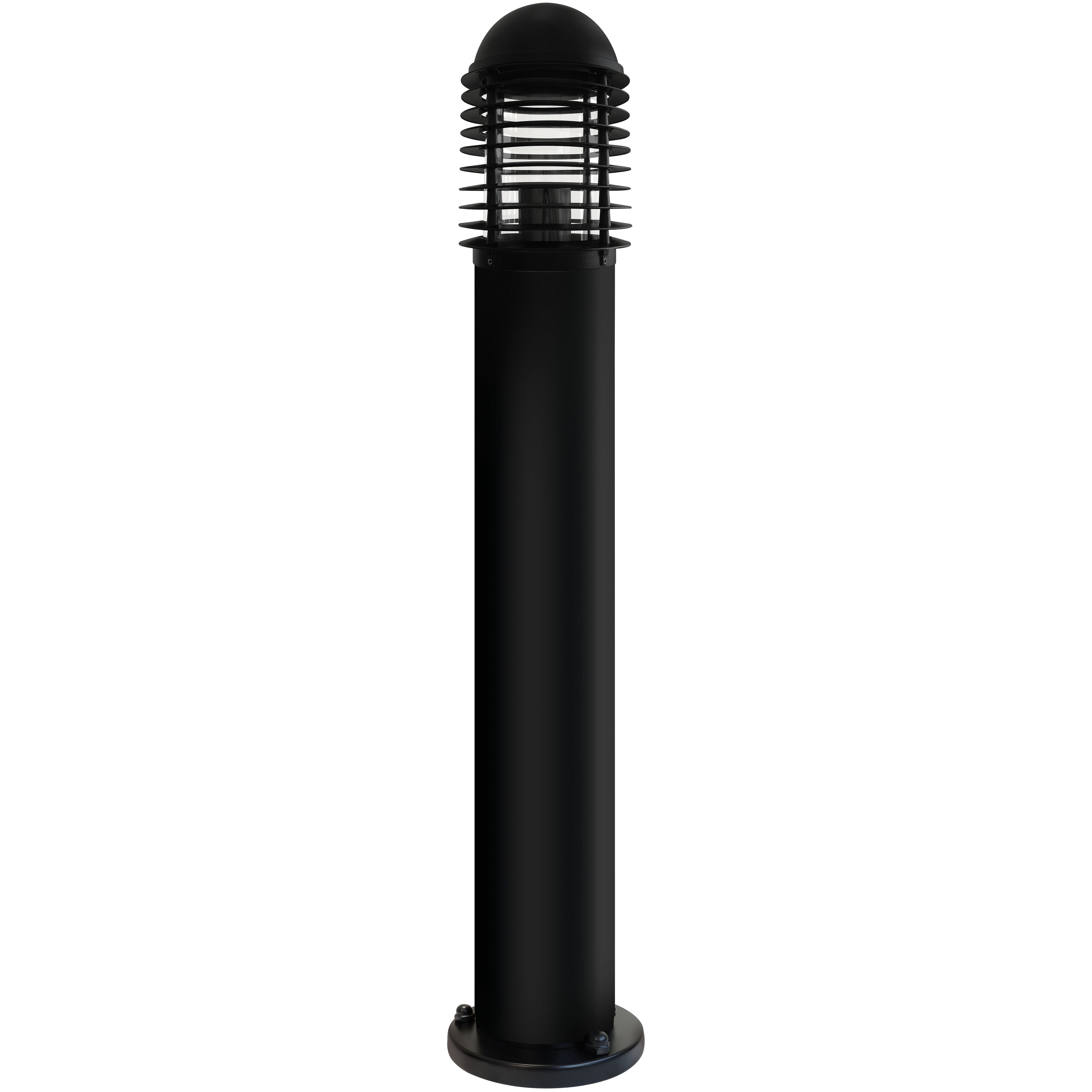 Eterna B1100BKNL 1100MM Louvred Bollard Black