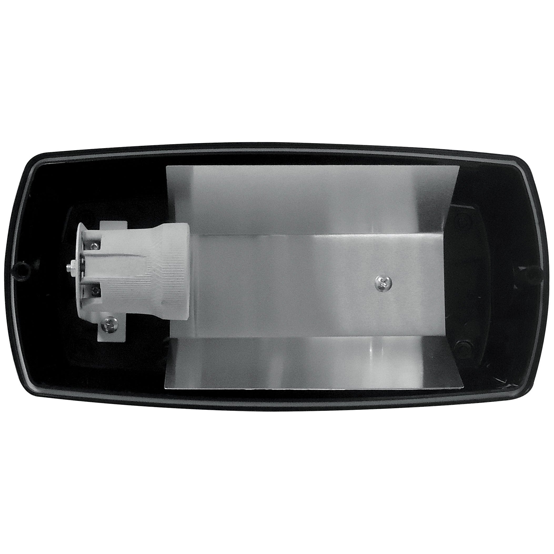 Eterna BH100E27 ES/E27 Rectangular Polycarbonate Bulkhead Black