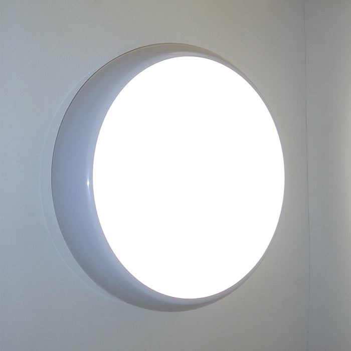 Eterna CHA18SD Power and CT Selectable Ceiling/Wall Light w/ Step-Dim Microwave White