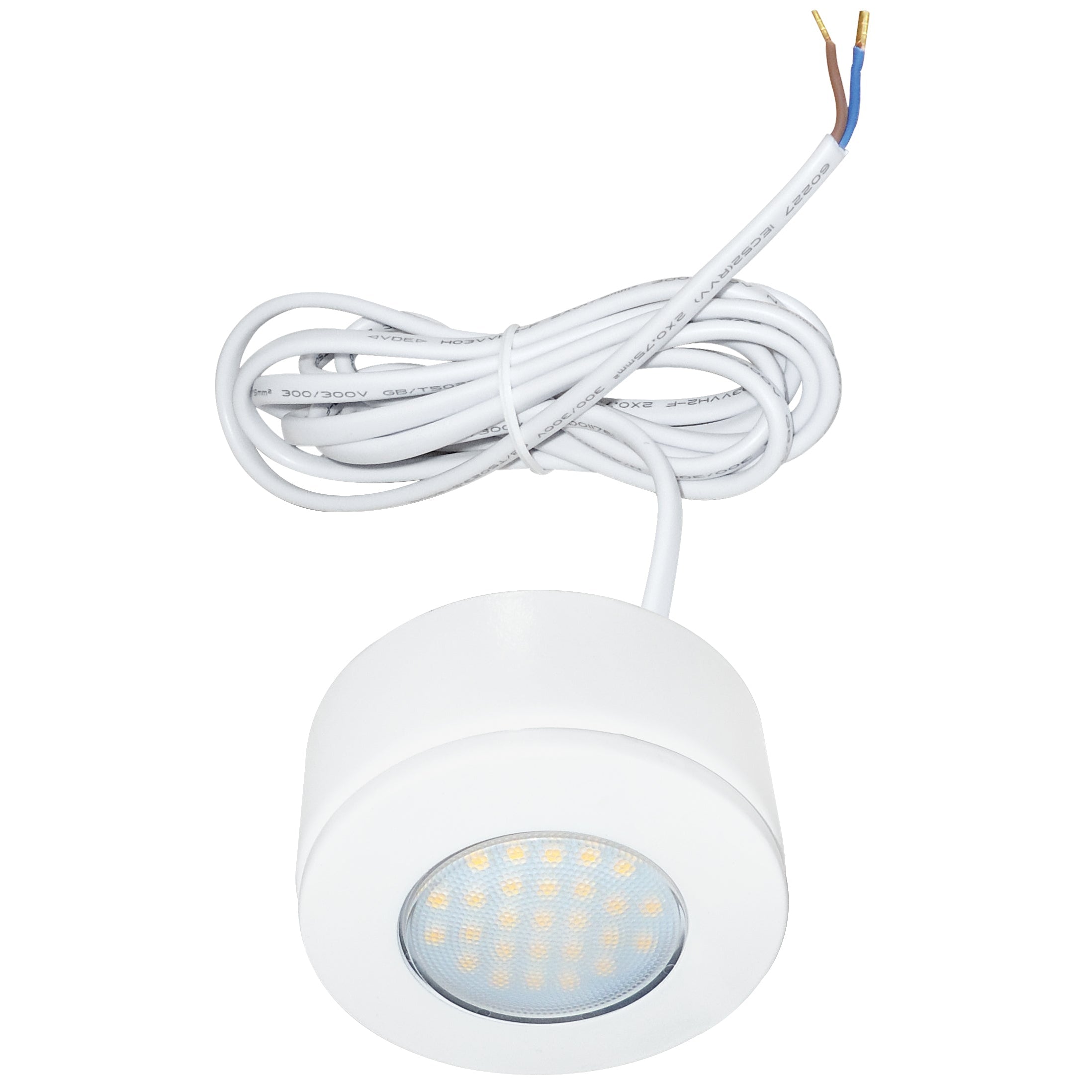 Eterna CLEDCIRWH LED 1.7W Surface/Recessed Cabinet Downlight