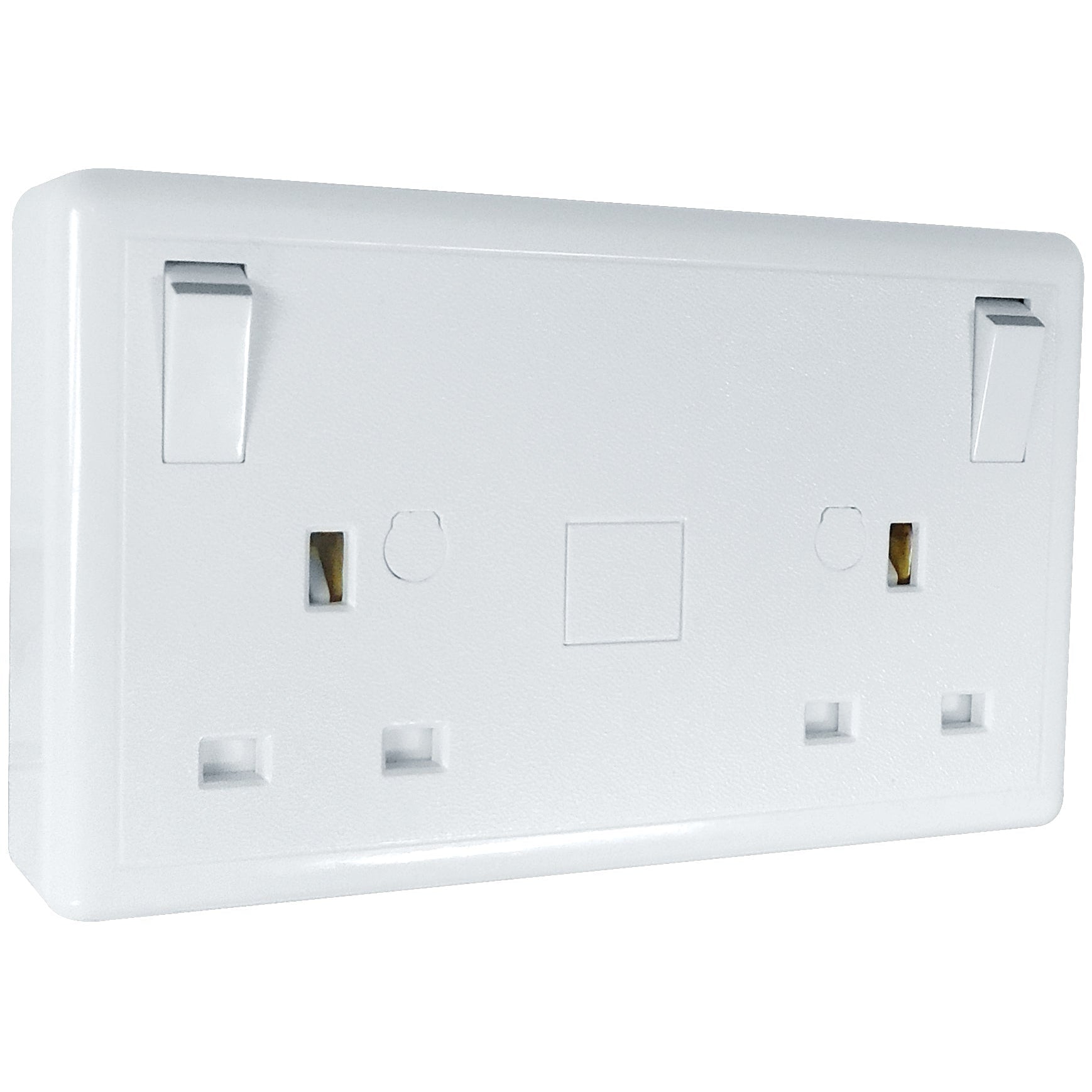Eterna CONVERT2 Converter Socket 1 to 2 Gang White