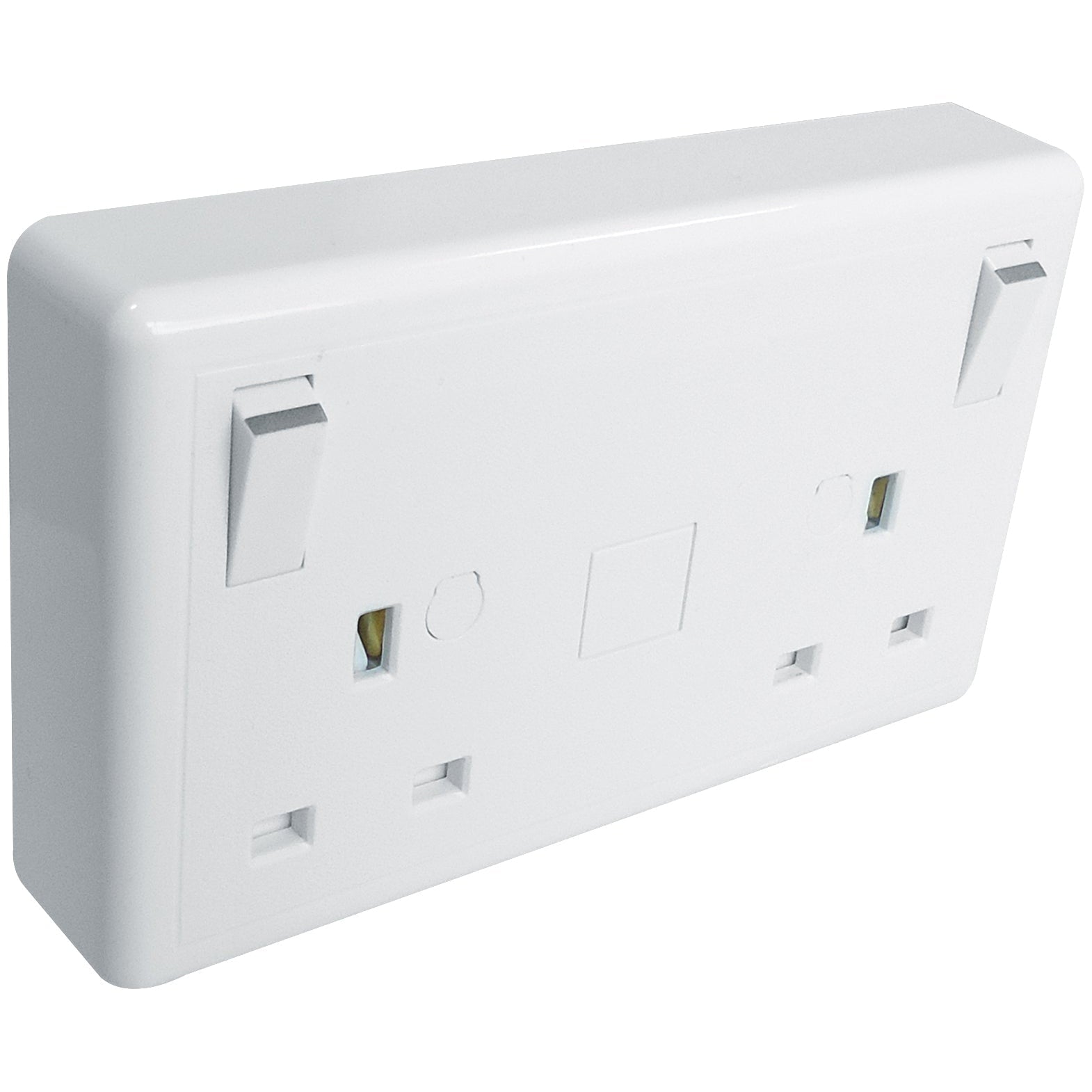 Eterna CONVERT2 Converter Socket 1 to 2 Gang White