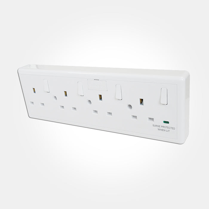 Eterna CONVERT4 Converter Socket 1/2/4 Gang White