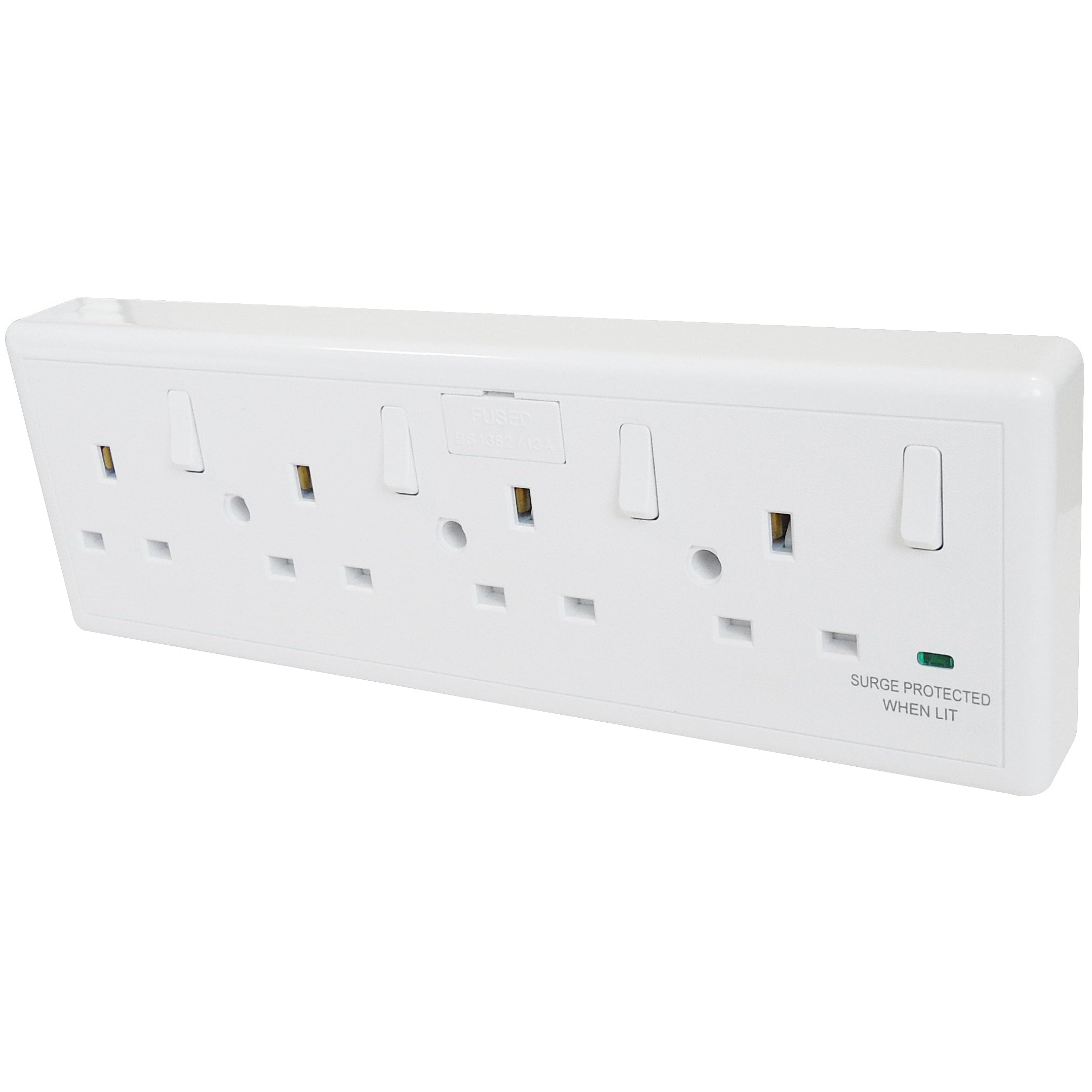 Eterna CONVERT4 Converter Socket 1/2/4 Gang White